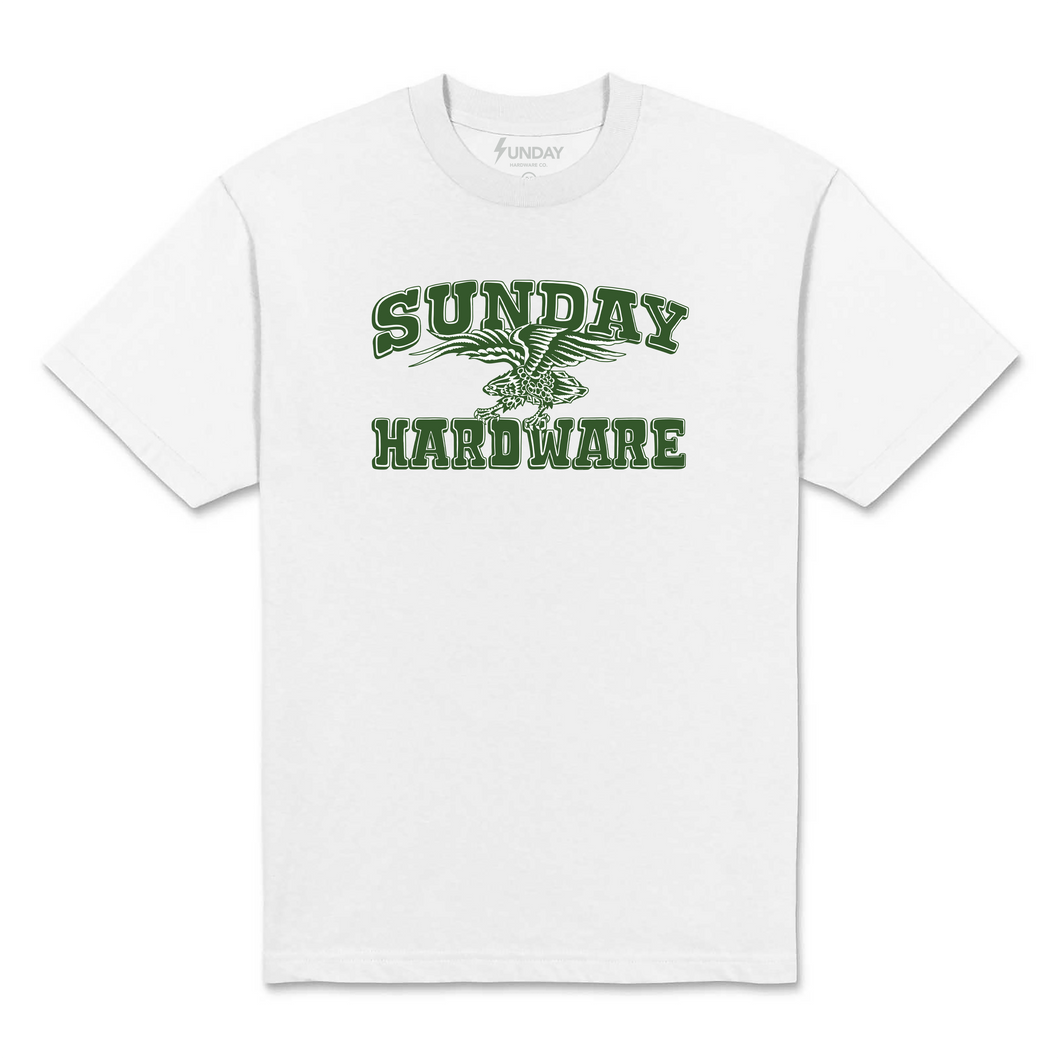 College Eagle T-Shirt Forest/White