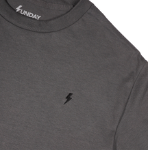 Embroidered Logo T-Shirt Charcoal/Black