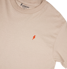 Embroidered Logo T-Shirt Sand/Orange